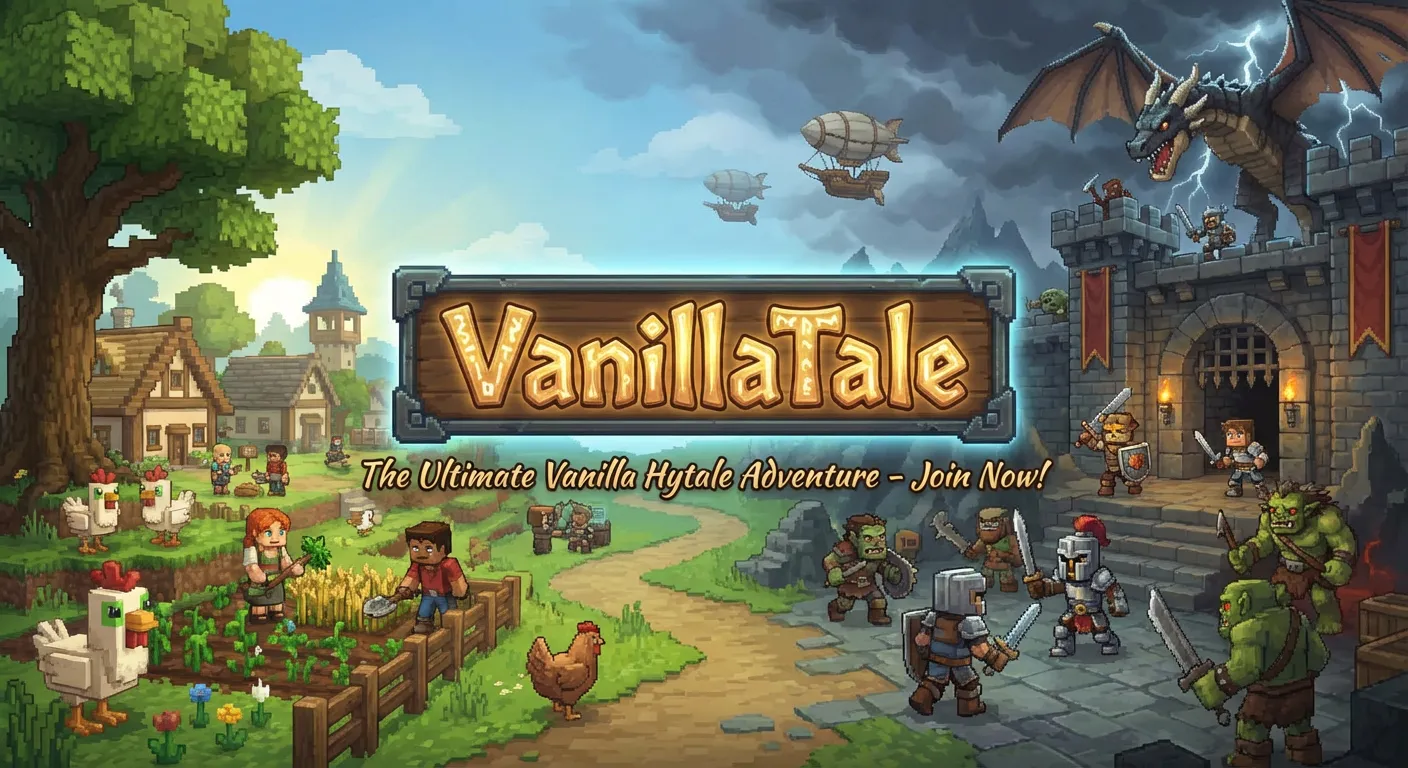 Logo VanillaTale Hytale Server